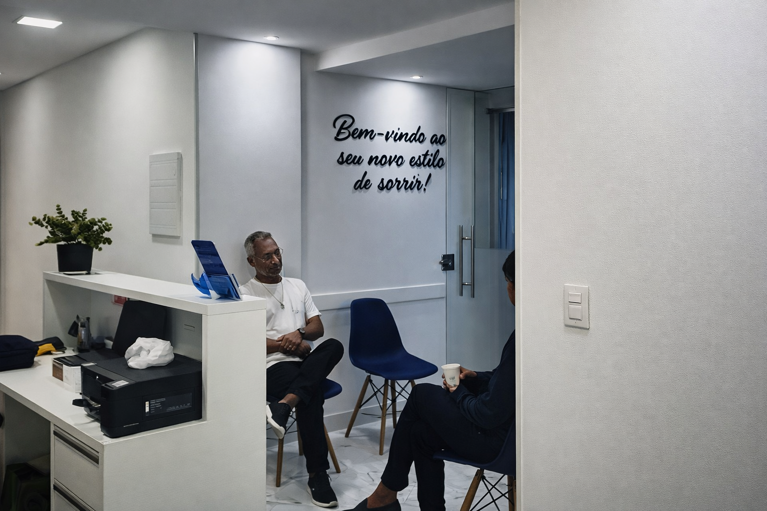 Recepção da clínica SOS Dentista 24 Horas